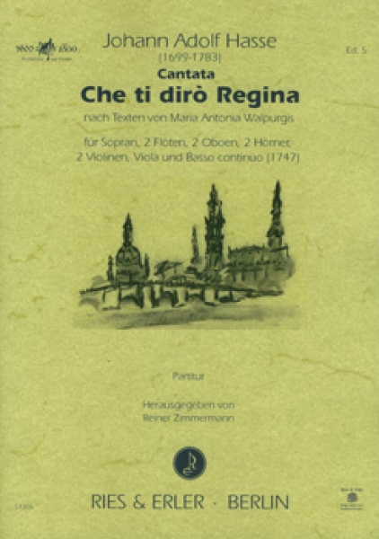 Cantata "Che ti diro Regina" nach Texten von Maria Antonia Walpurgis