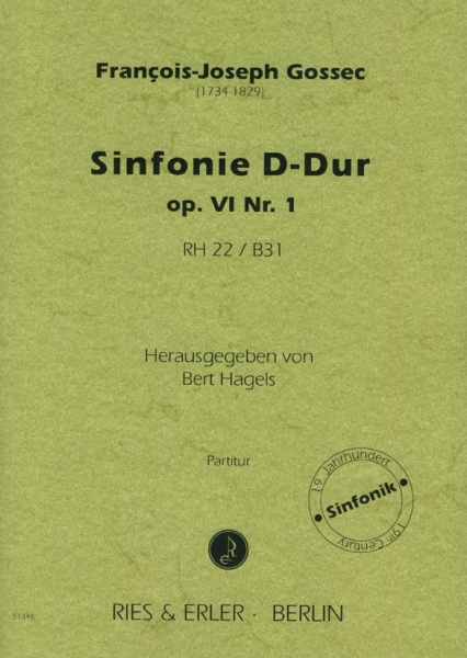 Sinfonie D-Dur op. VI Nr. 1 RH 22 / B31 (LM)