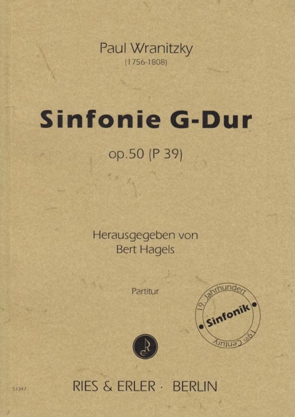 Sinfonie G-Dur op. 50 (P39) für Orchester (LM)