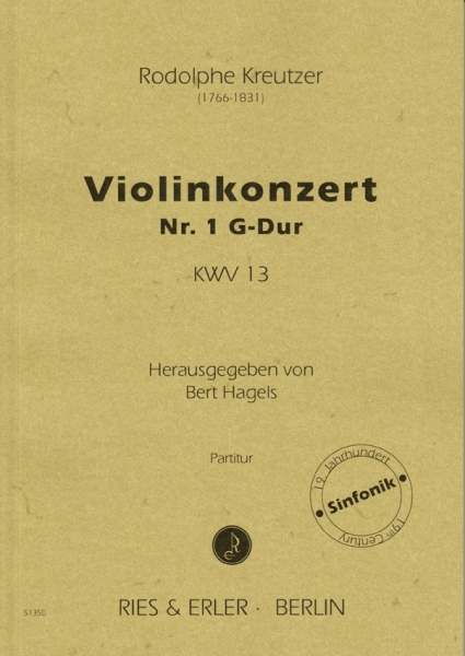 Violinkonzert Nr. 1 G-Dur KWV 13 (LM)