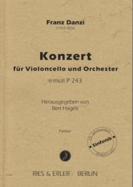 Konzert für Violoncello und Orchester e-Moll P 243 (LM)