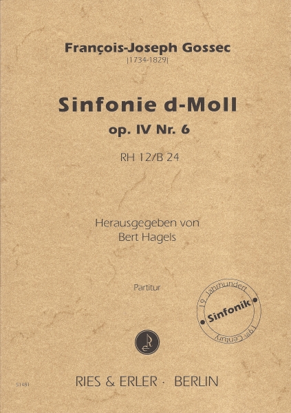 Sinfonie d-Moll op. IV Nr. 6 RH 12 / B 24