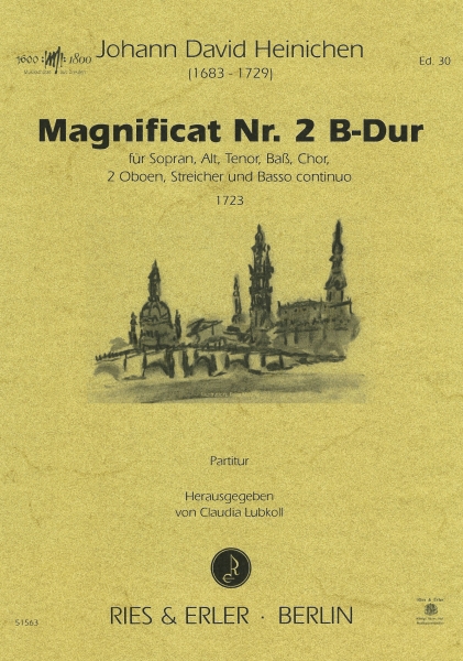 Magnificat Nr. 2 B-Dur für Sopran, Alt, Tenor, Baß, Chor, 2 Oboen, Streicher und Basso continuo
