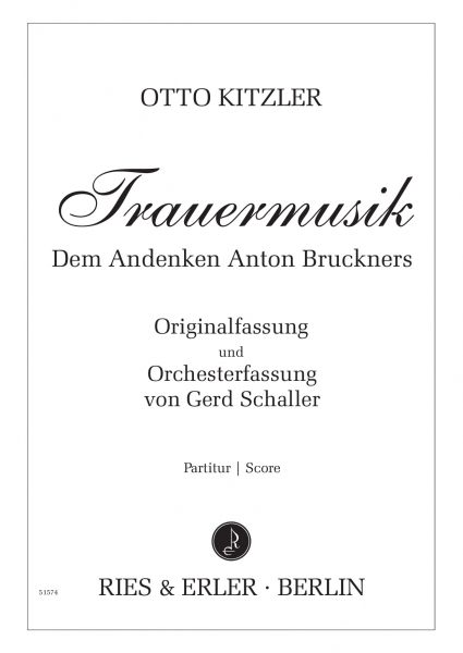 Trauermusik, Dem Andenken Anton Bruckners