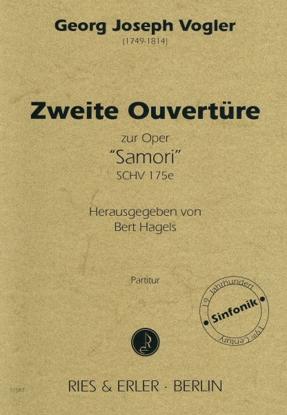 Zweite Ouvertüre zur Oper ''Samori'' SCHV 175e (LM)