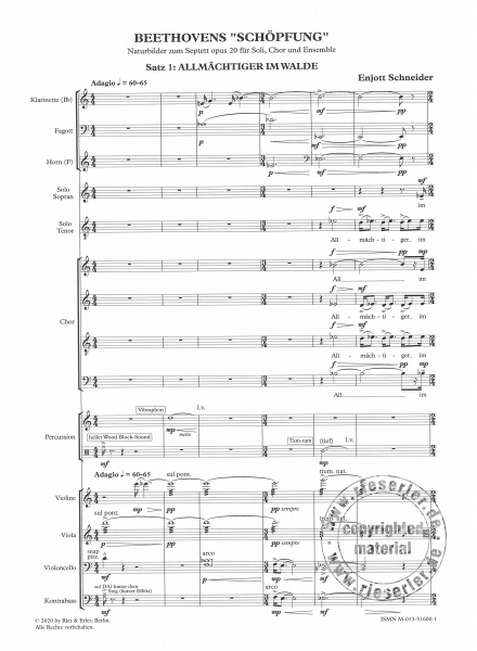 Beethovens "Schöpfung" für Soli, Chor und Ensemble
