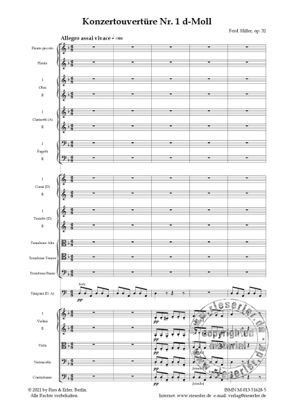 Konzertouvertüre Nr. 1 d-Moll op. 32 (LM)