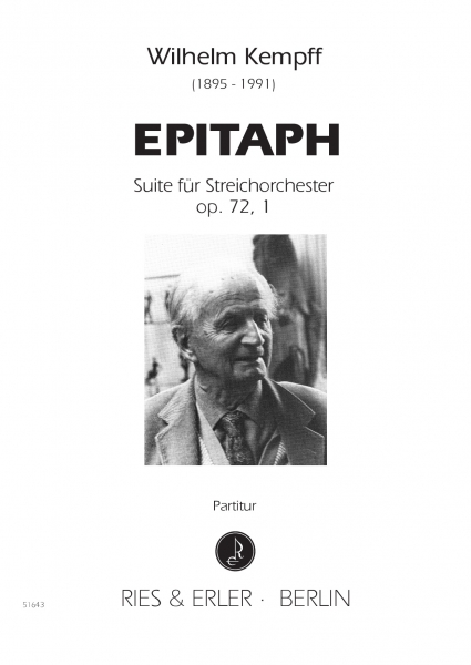 Epitaph op. 72,1 - Suite für Streichorchester