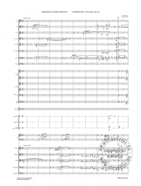 Symphonic Sonata op. 19 für Orchester (LM)
