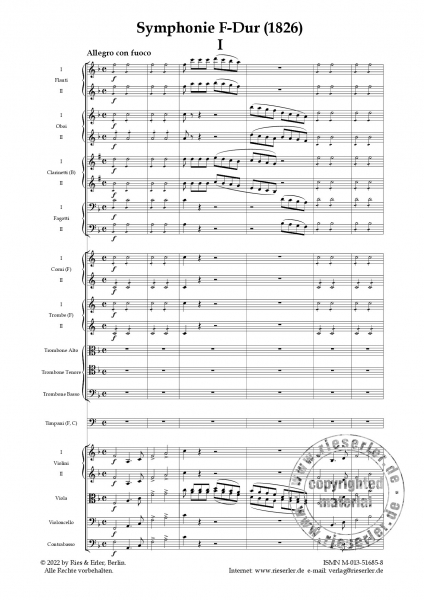 Symphonie F-Dur (1826) (LM)