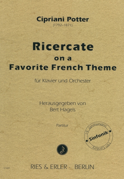 Ricercate on a Favorite French Theme für Klavier und Orchester