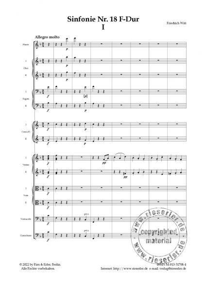 Sinfonie Nr. 18 F-Dur (LM)
