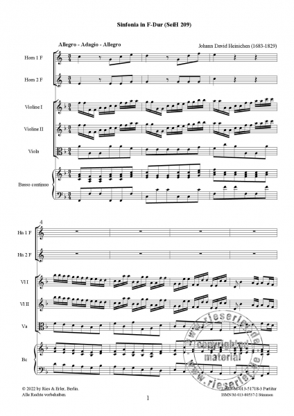 Sinfonia F-Dur (SeiH 209) (LM)