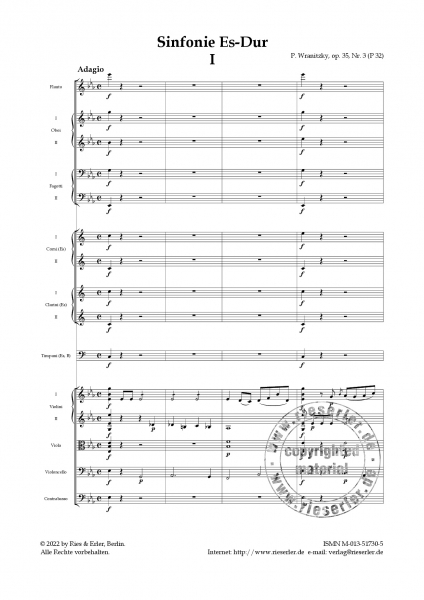 Sinfonie Es-Dur op. 35 Nr. 3 (P 32) (LM)