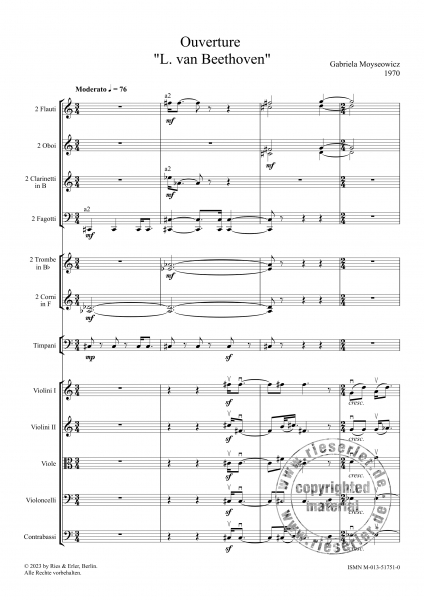 Ouverture "L. van Beethoven" für Orchester (LM)