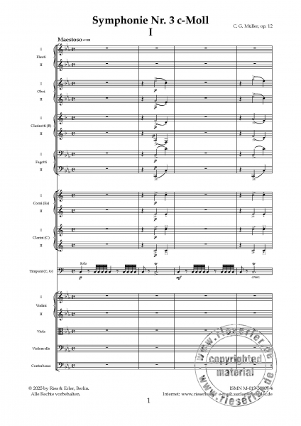 Symphonie Nr. 3 c-Moll für Orchester