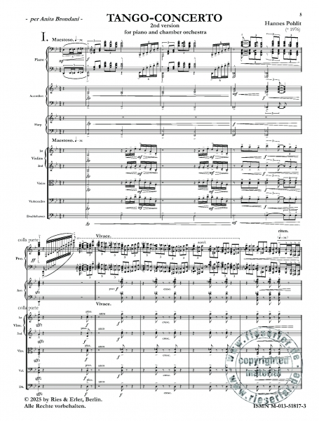 Tango-Concerto for piano and chamber orchestra