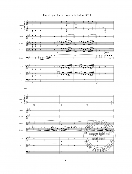 Symphonie concertante Es-Dur B111