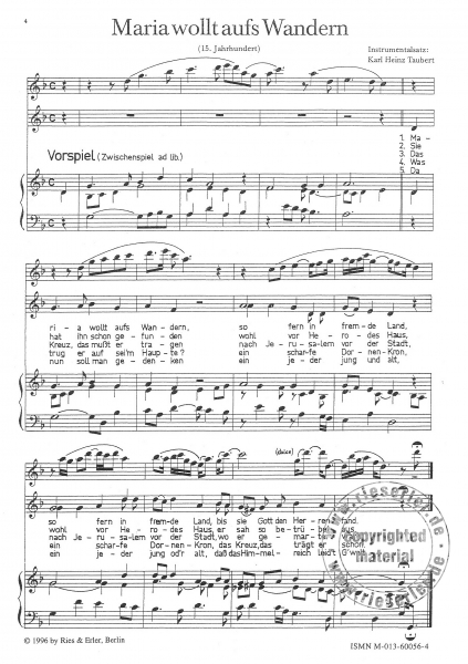 Alte Passions- und Osterlieder aus fünf Jahrhunderten für Gesang, Tasteninstrument und Melodie-Instrument (ad lib.)