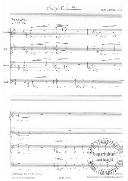 Messe für gemischten Chor a cappella (ChP)