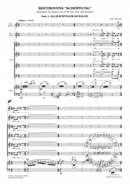 Beethovens "Schöpfung" für Soli, Chor und Ensemble (KA)