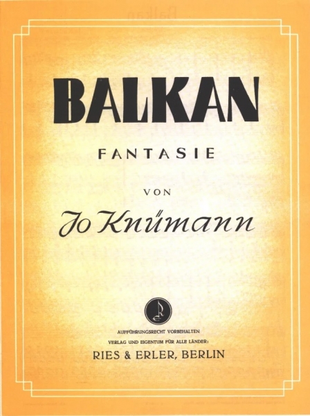 Balkan -Fantasie für Akkordeon solo oder Klavier-