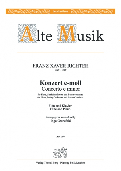 Konzert e-moll (Flöte und Klavier)