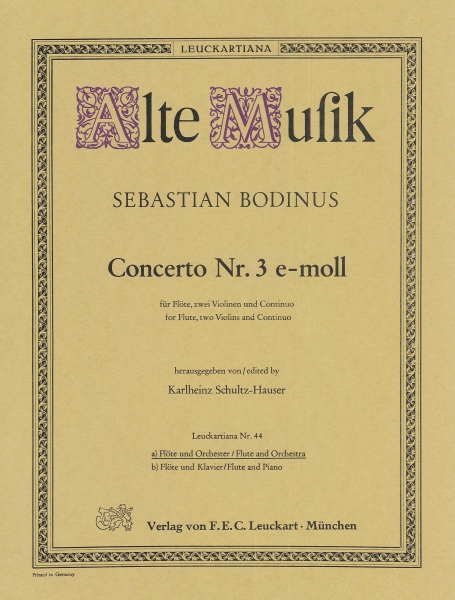 Concerto Nr. 3 e-moll (Partitur)