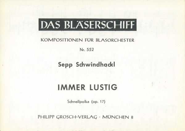 Immer lustig - Schnellpolka