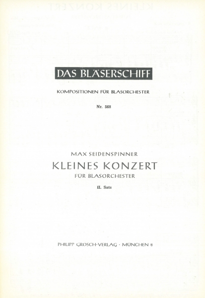 Kleines Konzert - 2. Satz: Andante cantabile