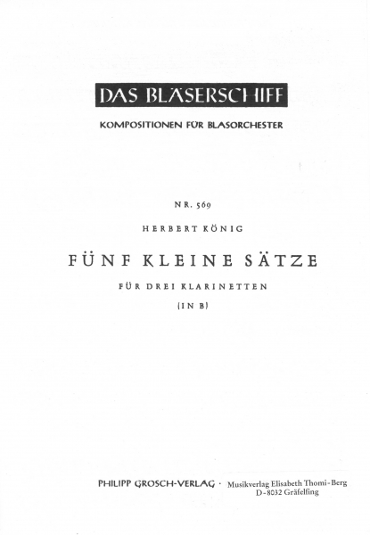 Fünf kleine Sätze