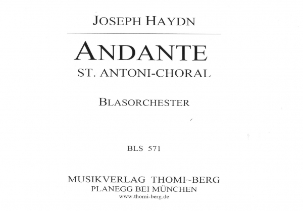 Andante (St. Antoni-Choral)