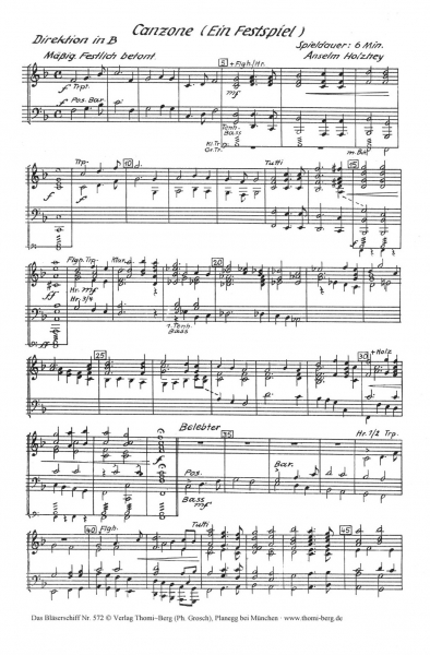 Canzone - Ein Festspiel