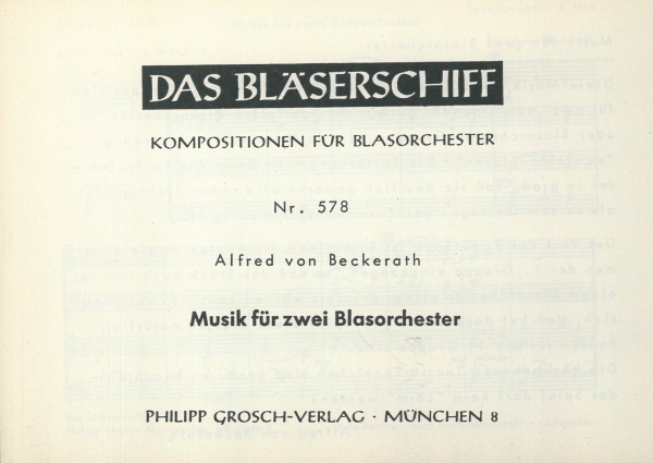 Musik für zwei Blasorchester