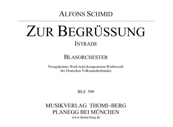 Zur Begrüssung - Intrade