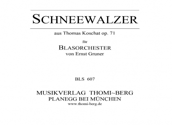 Schneewalzer op. 71