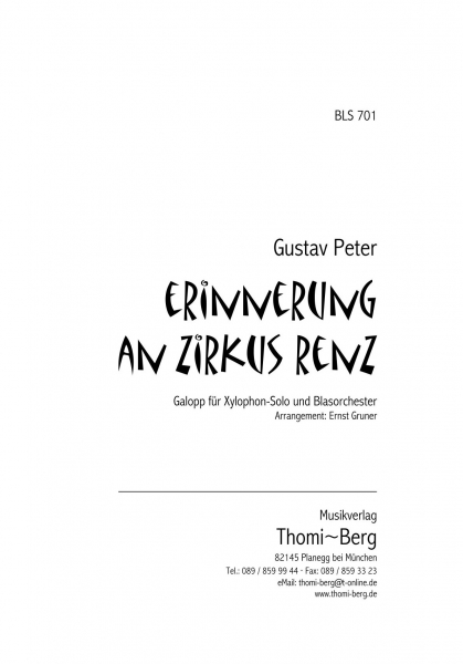 Erinnerung an Zirkus Renz (Blasmusik)
