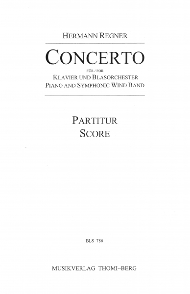 Concerto für Klavier und Blasorchester (komplette Ausabe)