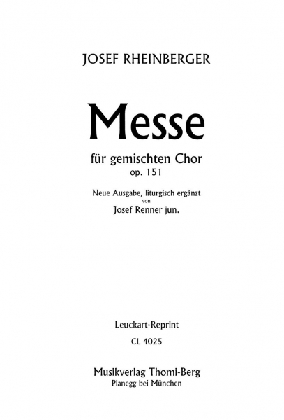 Messe G-Dur op. 151