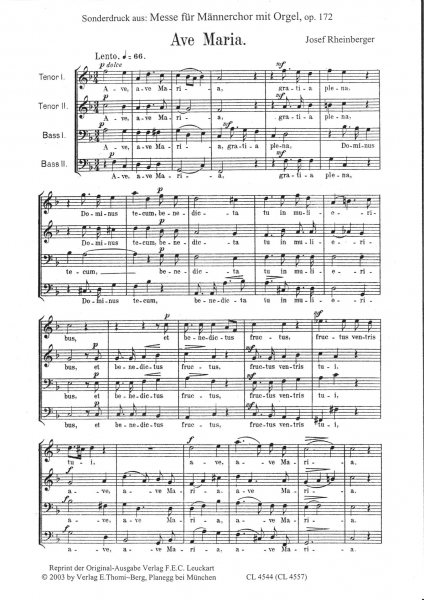 Ave Maria aus op. 172