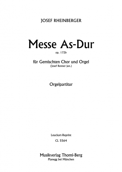 Messe As-Dur op. 172 b (Partitur)