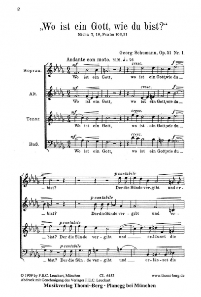 Drei geistliche Lieder op. 51 Nr. 1
