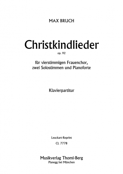 Christkindlieder op. 92