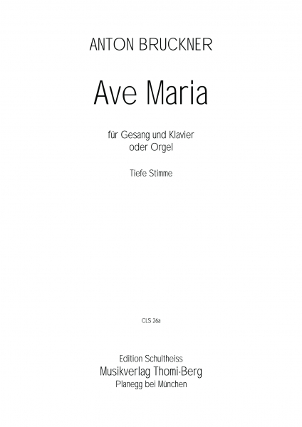 Ave Maria (tiefe Stimme)