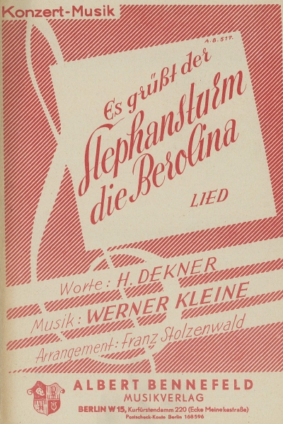 Es grüßt der Stephansturm die Berolina