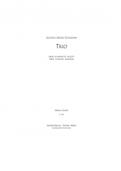 Trio für Oboe, Klarinette und Fagott