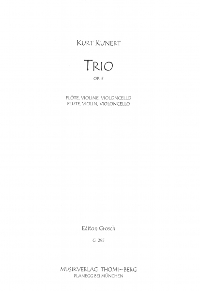 Trio op. 5 für Flöte, Violine und Cello