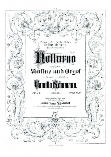 Notturno op. 24 für Violine und Orgel