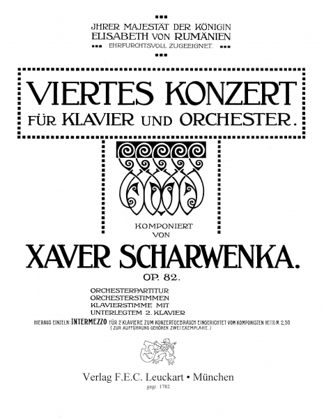 Viertes Konzert op. 82 für Klavier und Orchester