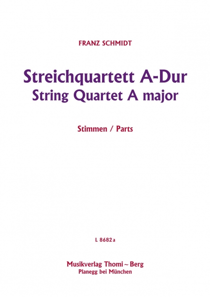 Quartett A-Dur für Streichorchester (Stimmensatz)